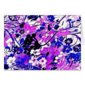 Wacky Retro Floral Cards (Front Horizontal)