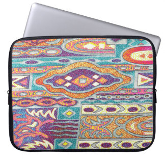 Wacky Retro Print Laptop Sleeve