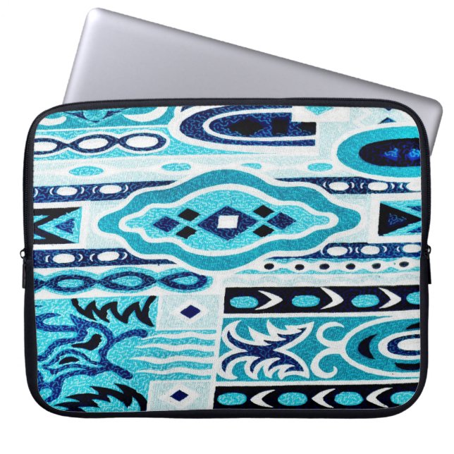 Wacky Retro Print Laptop Sleeve (Front)
