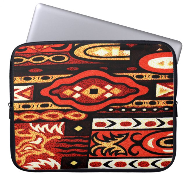Wacky Retro Print Laptop Sleeve (Front)