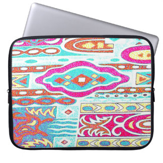 Wacky Retro Print Laptop Sleeve