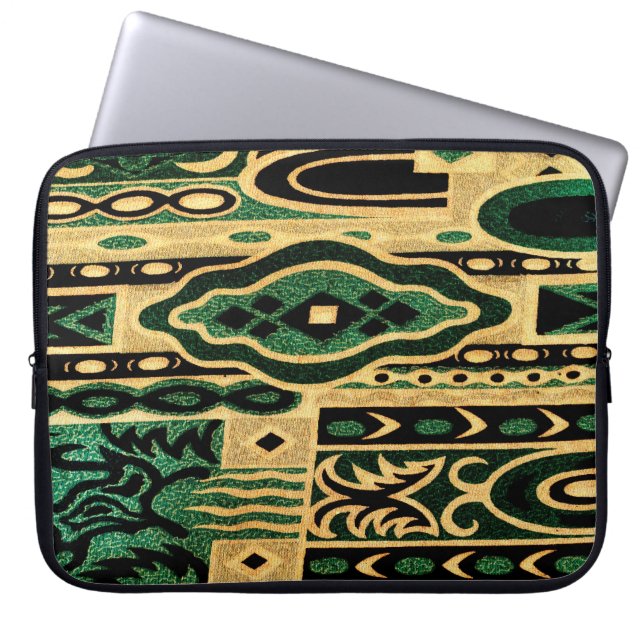 Wacky Retro Print Laptop Sleeve (Front)