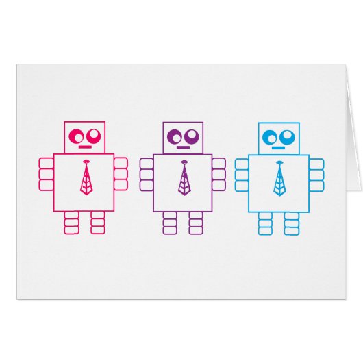 Wacky Robots Cards (Front Horizontal)