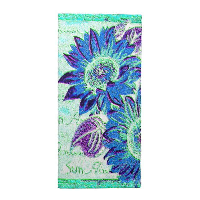 Wacky Sunflower Cloth Napkin (Half Fold)