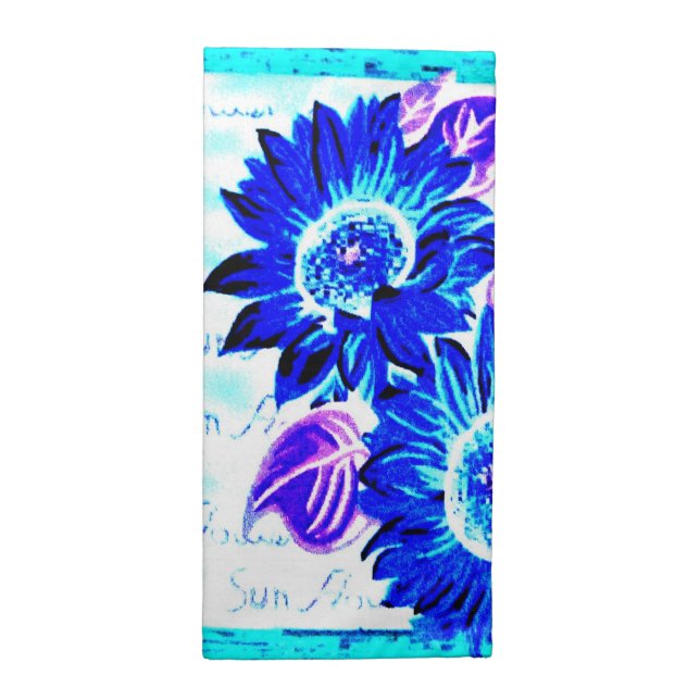 Wacky Sunflower Cloth Napkin (Half Fold)