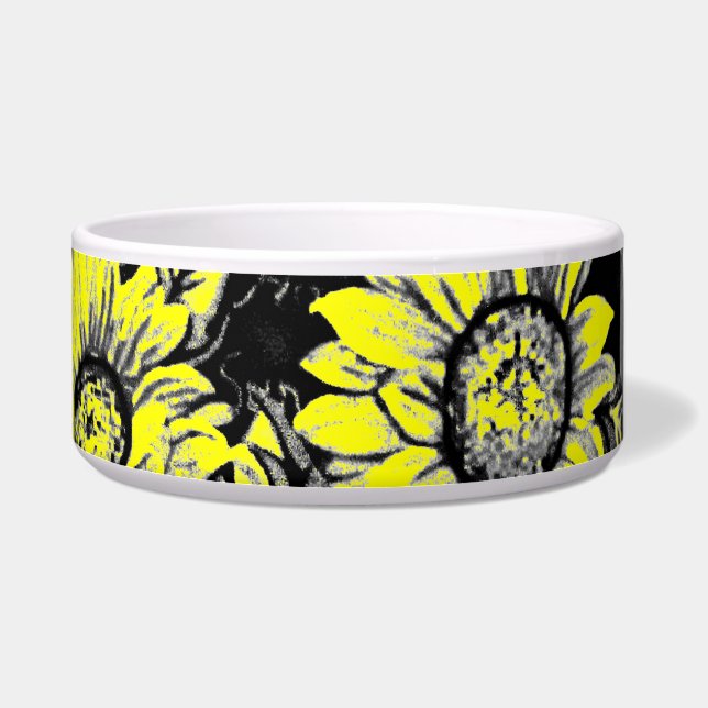 Wacky Sunflowers Bowl (Right)