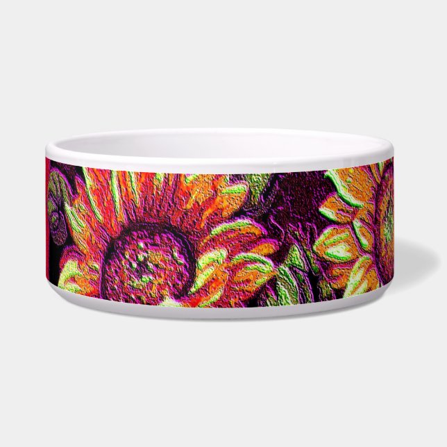 Wacky Sunflowers Bowl (Left)