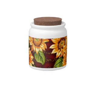 Wacky Sunflowers Candy Jar