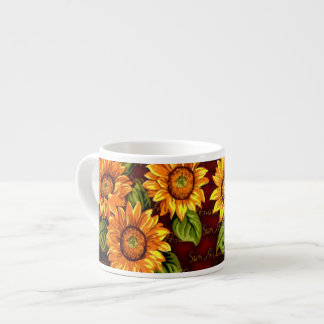 Wacky Sunflowers Espresso Cup