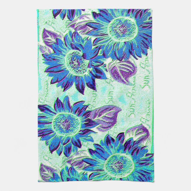 Wacky Sunflowers Towel (Vertical)