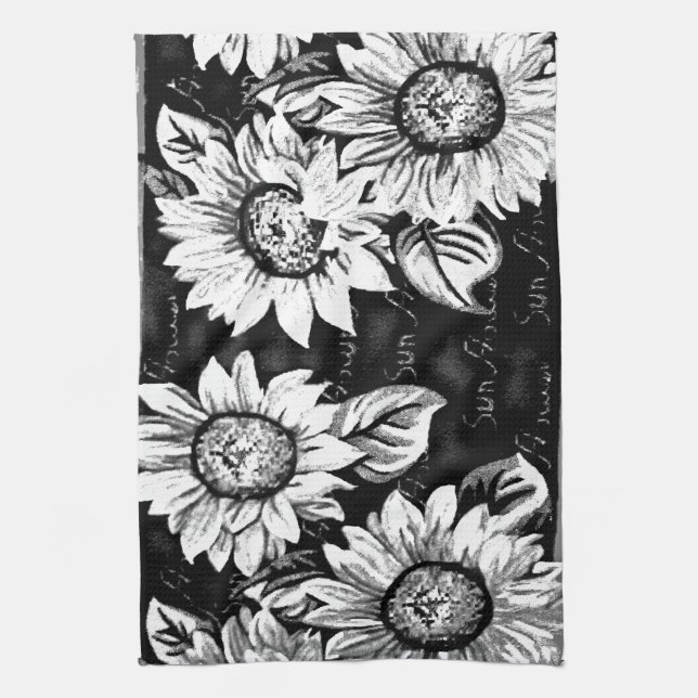 Wacky Sunflowers Towel (Vertical)