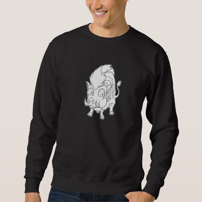 Wacky Wild Boar - Furry Woodland Creatures Premium Sweatshirt (Front)