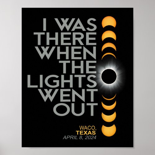 Waco 2024 Solar Eclipse 2024 040824 Eclipse  Poster