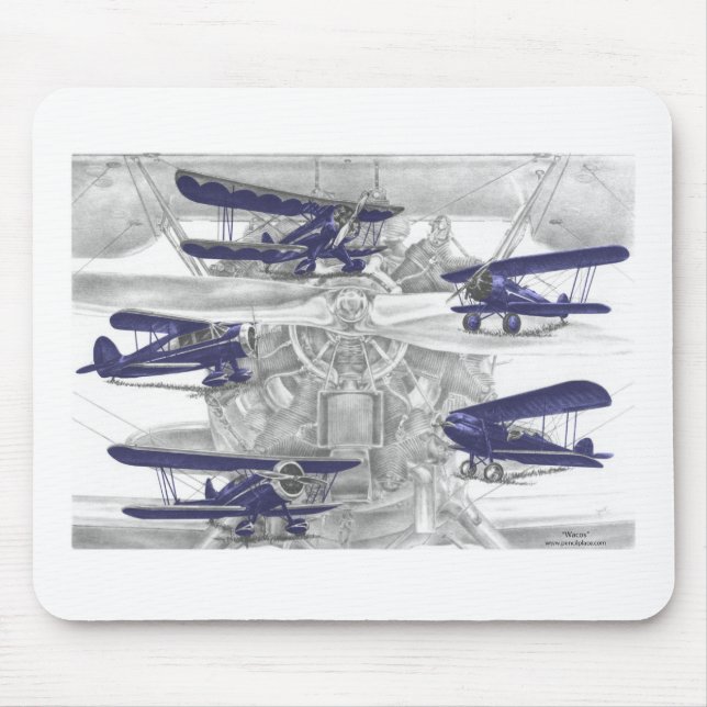 Waco Biplane Mouse Pad (Front)