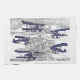 Waco Biplane Towel
