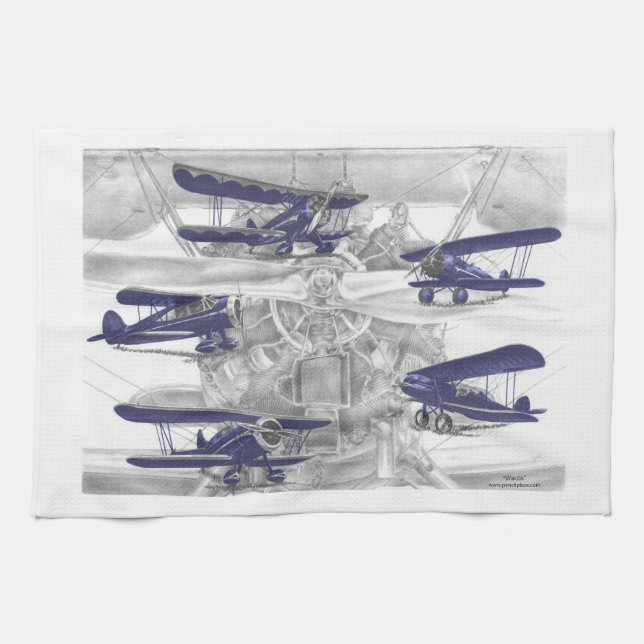 Waco Biplane Towel (Horizontal)