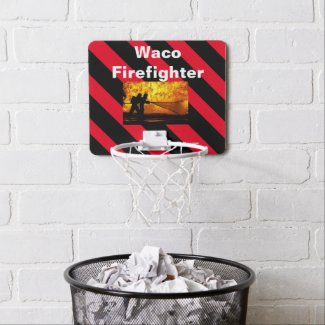 Waco Firefighter Flames Mini Basketball Hoop