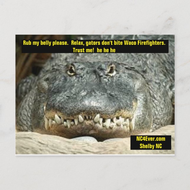 Waco Firefighter Postcard (Front)