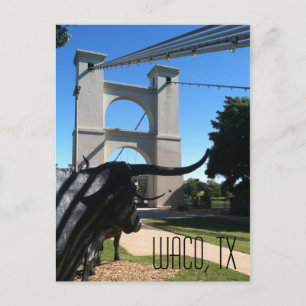 Waco Suspension Bridge Postcard