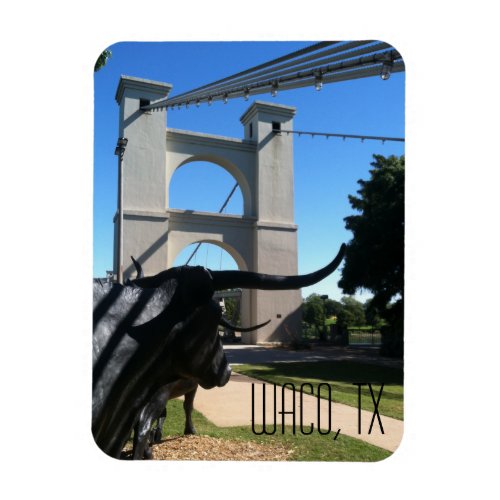 Waco Suspension Bridge Postcard Magnet