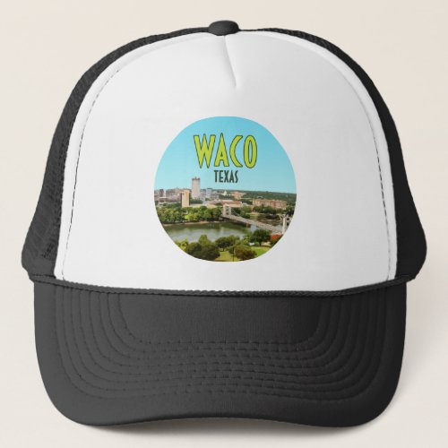 Waco Texas Brazos River Downtown Vintage Trucker Hat