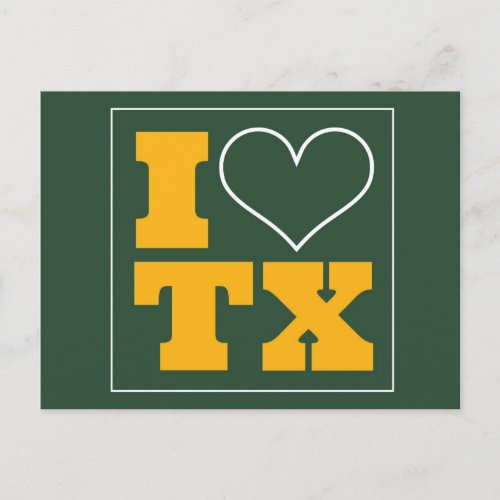 Waco TX Tailgate Invitation Postcard