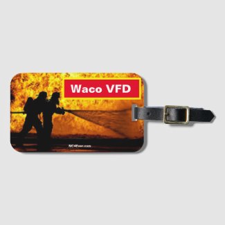 Waco VFD Firefighter Luggage Tag