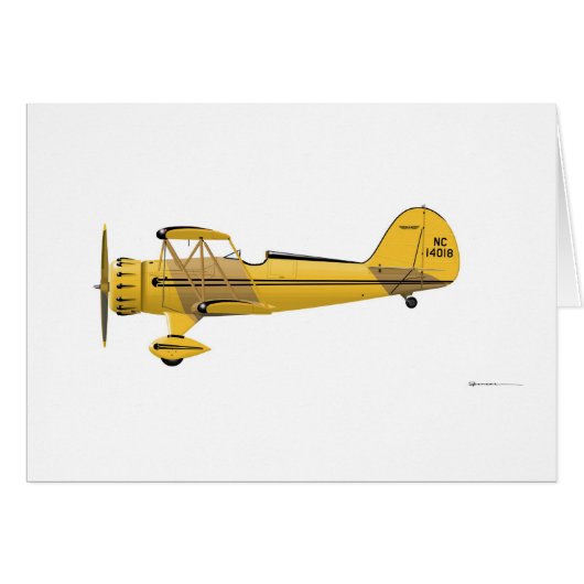 Waco YMF-5 Super 14018 Cards (Front Horizontal)