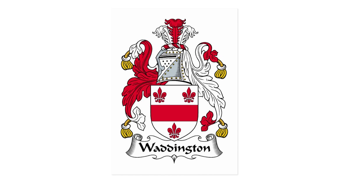 Waddington Family Crest Postcard