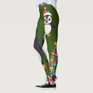 Waddle Claus Leggings