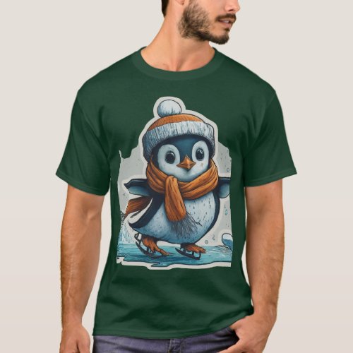Waddle in Winter Fun The Playful Penguin Tee