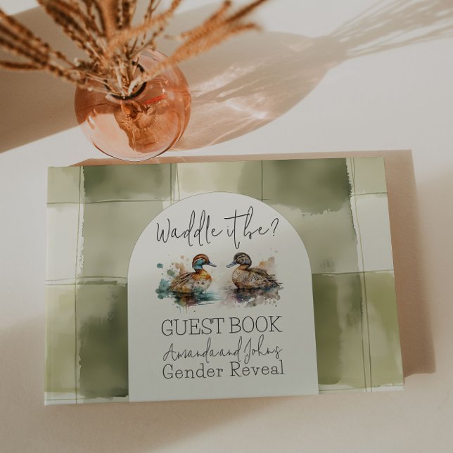 Waddle It Be Mallard Duck Gender Reveal Guest Book (Creator Uploaded)