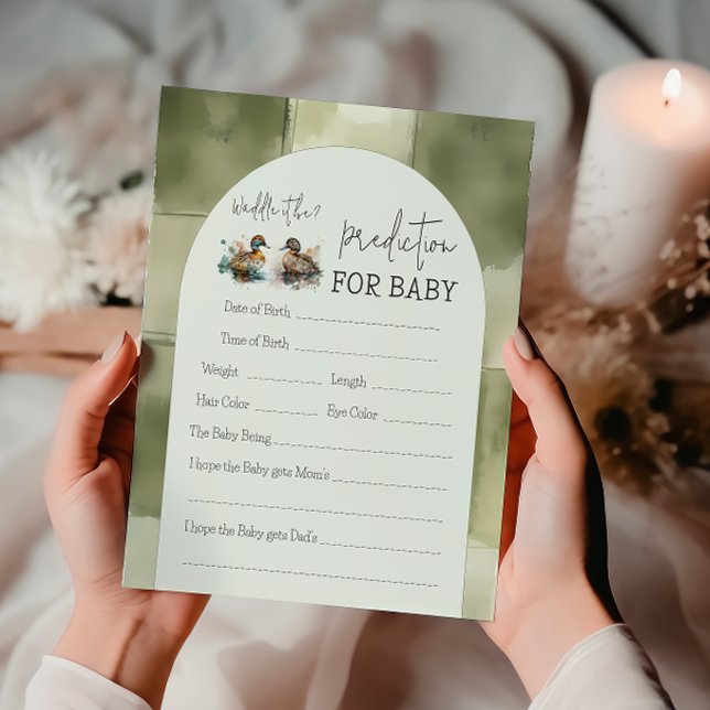 Waddle It Be Mallard Duck Gender Reveal Prediction (Creator Uploaded)