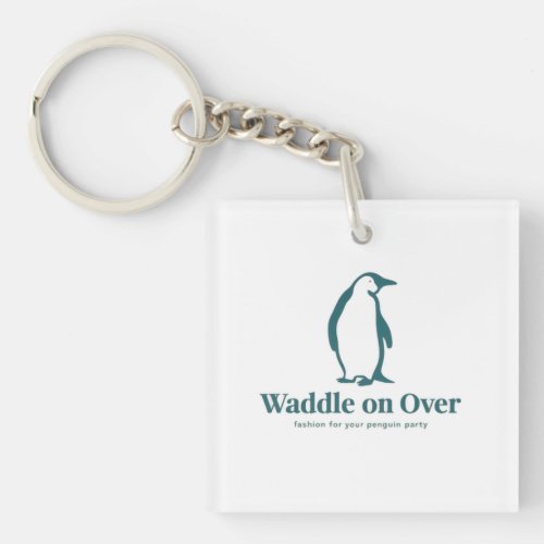 Waddle On Over Adorable Penguin Keychain