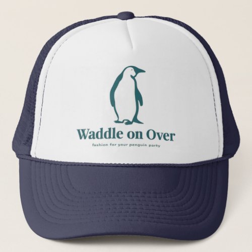 Waddle On Over Adorable Penguin Trucker Hat