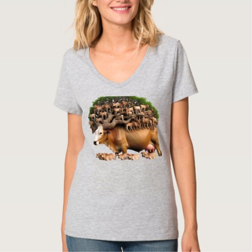 Waddle Wonders in Multicolor Fun T_Shirt