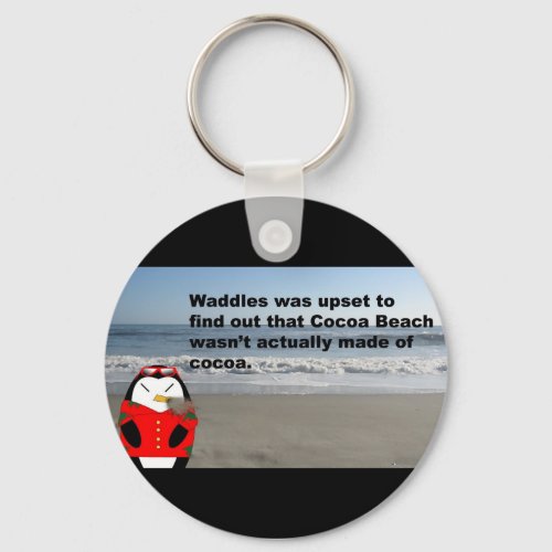 Waddles at Cocoa Beach Key Ring