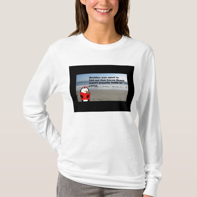 Waddles Cocoa Beach Longsleeve T-shirt (Front)