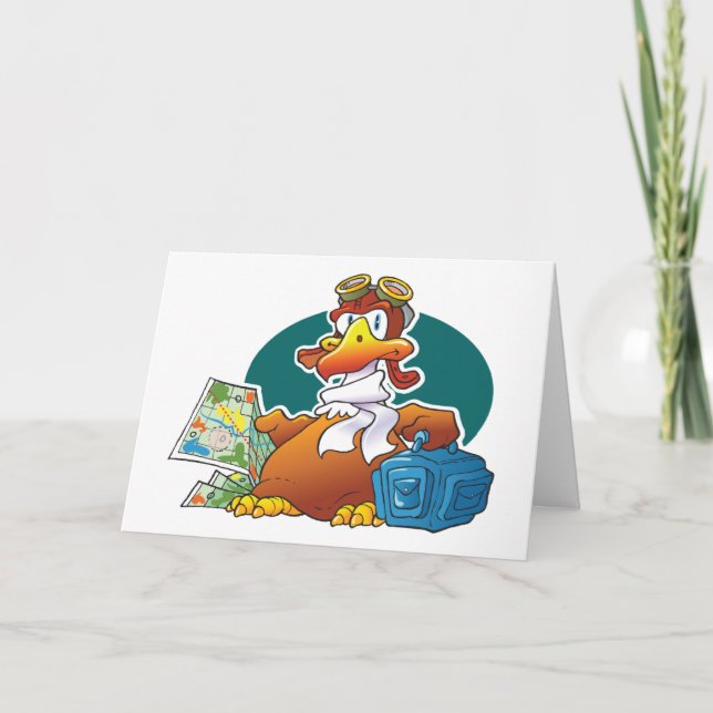 Waddling Eagle Card (Front)