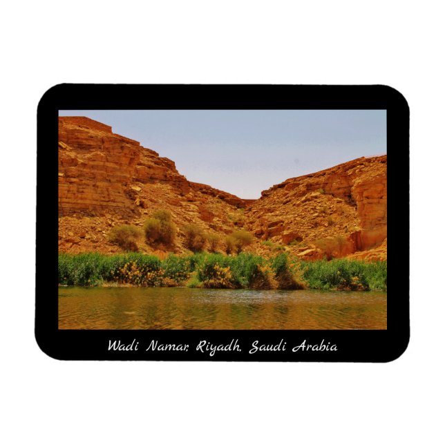 Wadi Namar, Riyadh, Saudi Arabia Magnet (Horizontal)