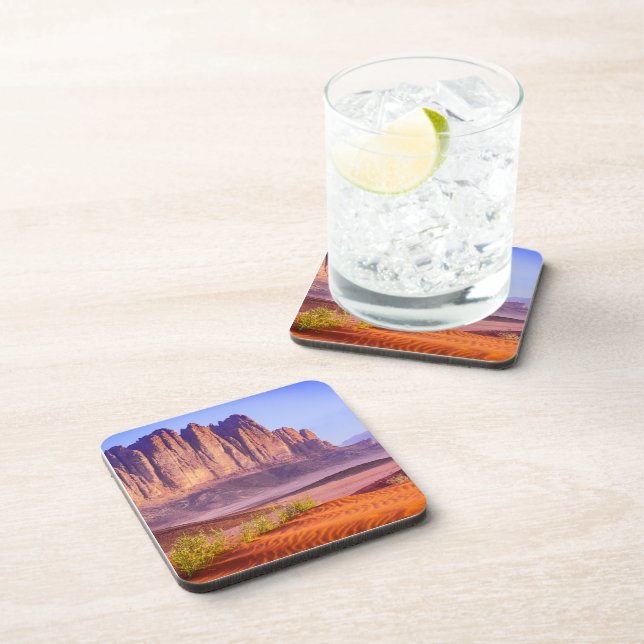 Wadi Rum desert in Jordan, Holiday  Beverage Coaster (Right Side)