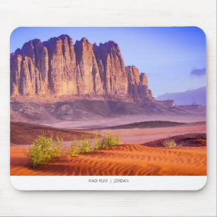 Wadi Rum desert in Jordan, Holiday  Mouse Pad