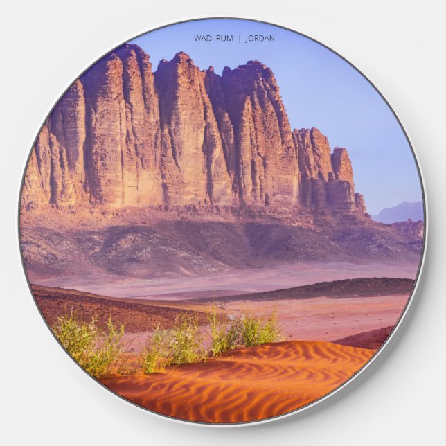 Wadi Rum desert in Jordan, Holiday  Wireless Charger (Front)