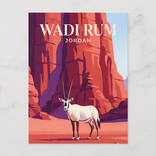 Wadi Rum Jordan Postcard (Front)