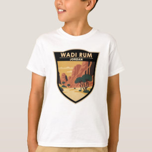 Wadi Rum Jordan Travel Art Vintage T-Shirt