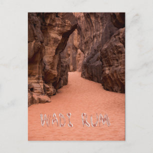 Wadi Rum, Red Desert in Jordan Postcard