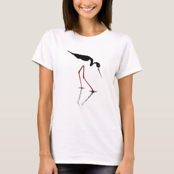 Wading Bird T-shirt by Muddys_Store at Zazzle