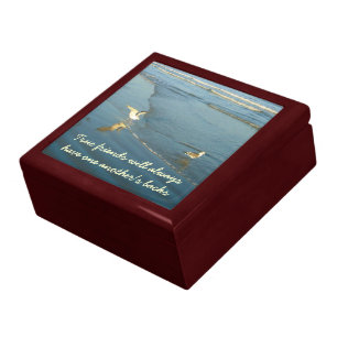 Wading Gulls Friendship Jewelry Box