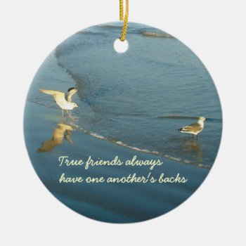 Wading Gulls Friendship Ornament by h2oWater at Zazzle