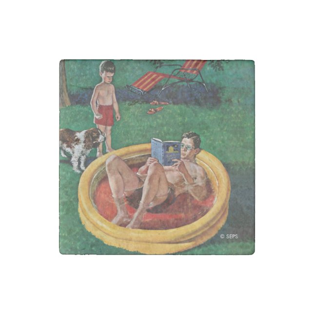 Wading Pool Stone Magnet (Front)